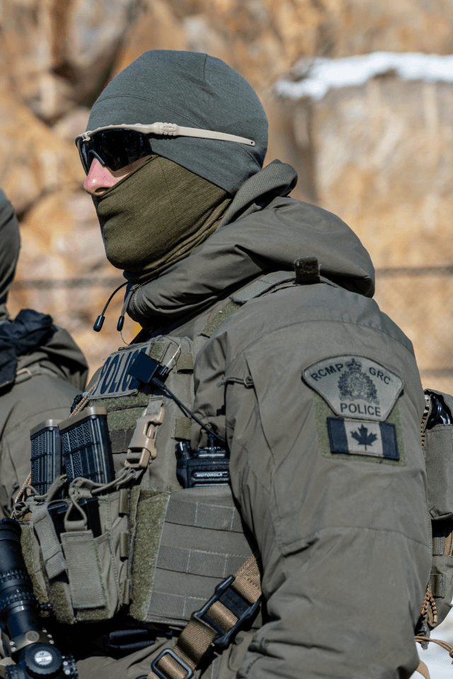 Close up of Border Patrol officer